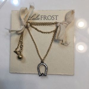 Lulu Frost Horseshoe Necklace, NWOT